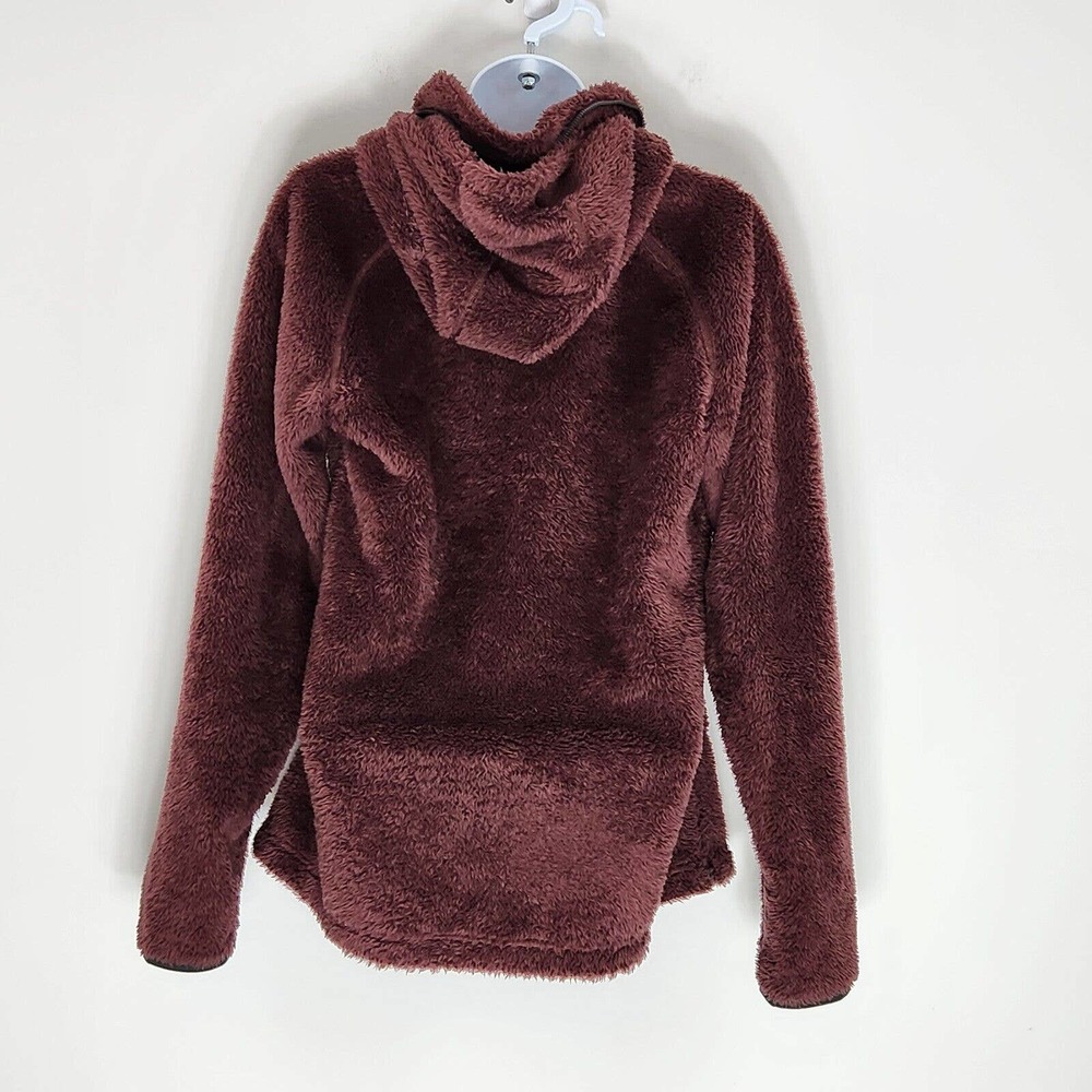 Kuhl Women's Flight Jacket Italian Fleece Hooded Pockets Thumb Loops Size M - Picture 8 of 16